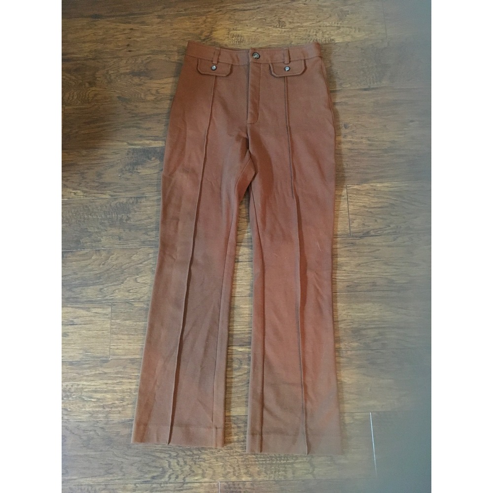 Everlane Brown High Rise Front Seam Flare Trousers Pants Size 10 Workwear Retro